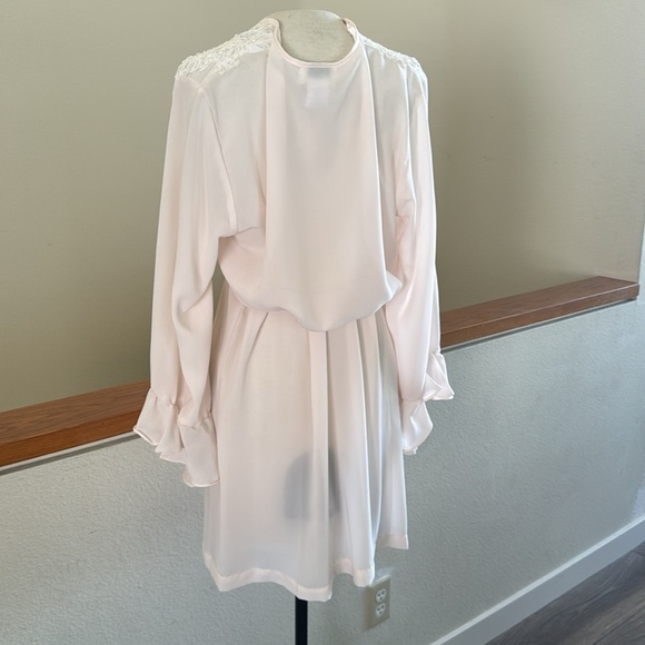 Vintage Elegant Pink with beaded Lace Trim robe - Picture 10 of 12
